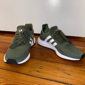 Green Adidas Swift Runs